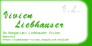 vivien liebhauser business card